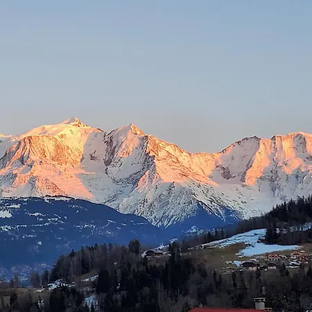 A Face A La Chaine Du Mont Blanc شاليه